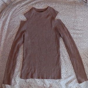 Kendall & Kylie Open Shoulder Long Sleeve Top